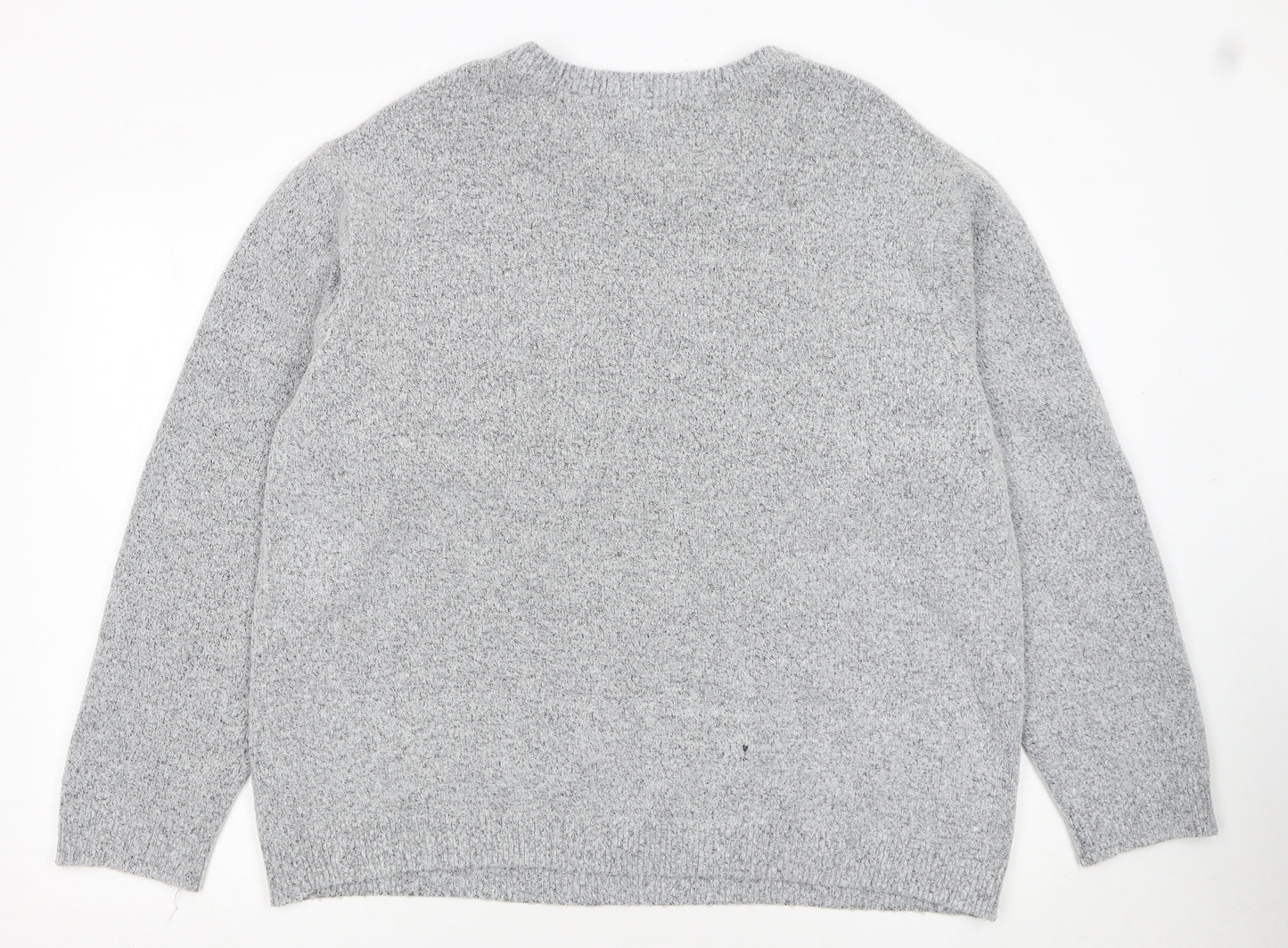 Bravado Womens Grey XL Pullover Jumper With Christmas Monkeys