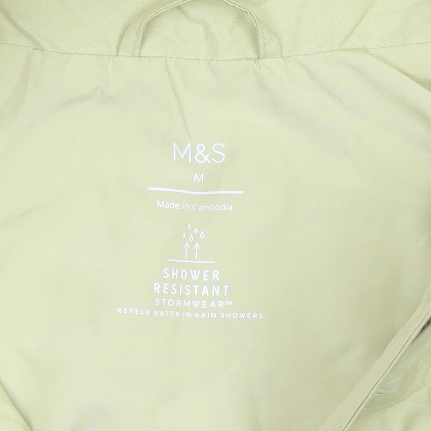 Marks and Spencer Women's Beige M Shower Resistant Windbreaker Jacket