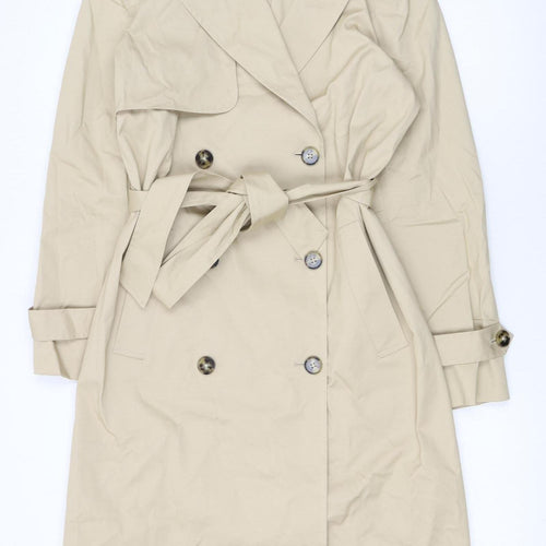 Marks and Spencer Women's Beige Long Trench Coat Size 10 Regular