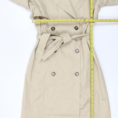 Marks and Spencer Women's Beige Long Trench Coat Size 10 Regular