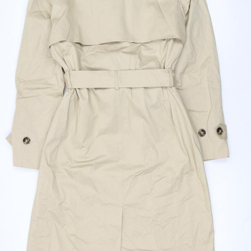 Marks and Spencer Women's Beige Long Trench Coat Size 10 Regular