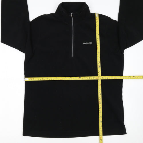 Craghoppers Women Black UK 16 1/2 Zip Fleece Pullover Sweatshirt