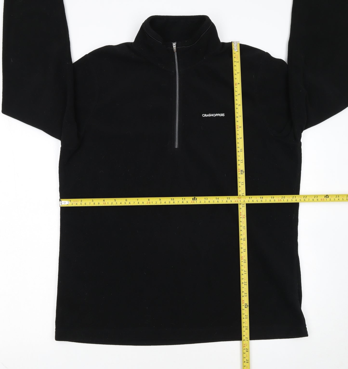 Craghoppers Women Black UK 16 1/2 Zip Fleece Pullover Sweatshirt