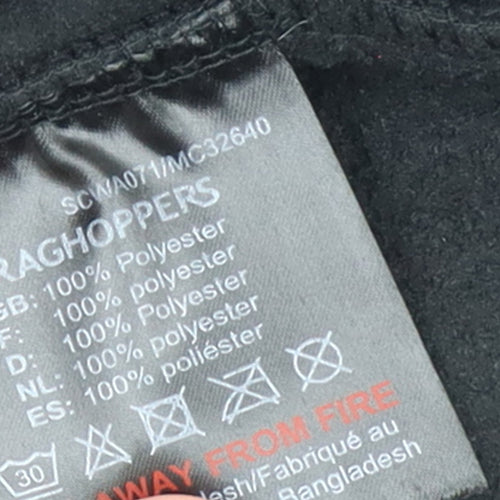 Craghoppers Women Black UK 16 1/2 Zip Fleece Pullover Sweatshirt