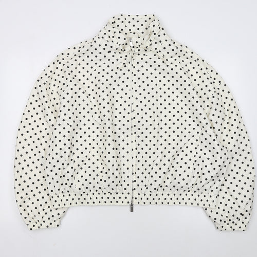 Marks and Spencer Women’s Ivory Polka Dot Windbreaker Jacket L
