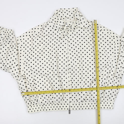 Marks and Spencer Women’s Ivory Polka Dot Windbreaker Jacket L