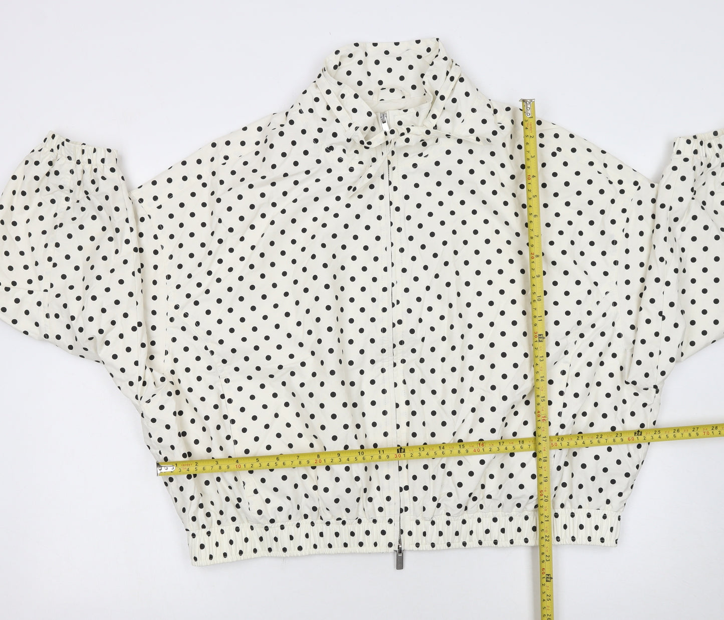 Marks and Spencer Women’s Ivory Polka Dot Windbreaker Jacket L