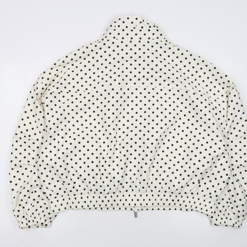 Marks and Spencer Women’s Ivory Polka Dot Windbreaker Jacket L