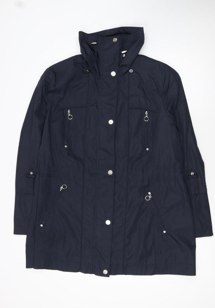 Klass Collection Women's Blue Size 20 Hooded Rain Coat