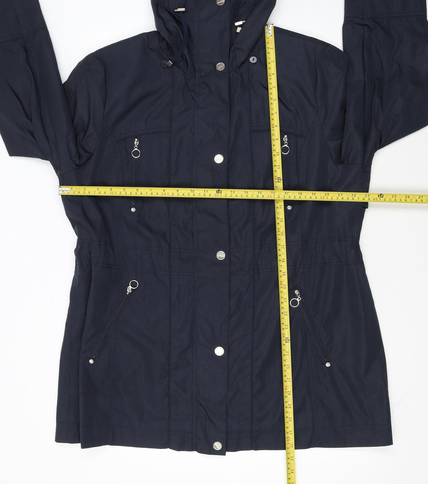 Klass Collection Women's Blue Size 20 Hooded Rain Coat
