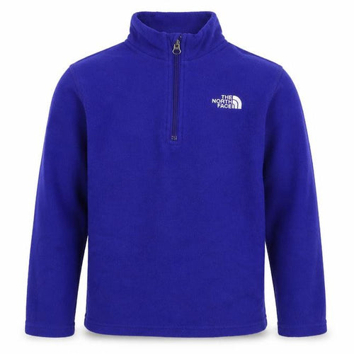 The North Face Boys Blue Fleece 1/4 Zip Sweatshirt Medium Youth