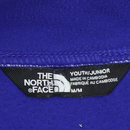 The North Face Boys Blue Fleece 1/4 Zip Sweatshirt Medium Youth