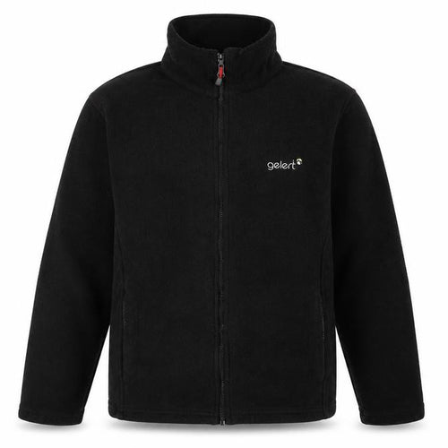 Gelert Men's Black Fleece Full Zip Outdoor Jacket Size S
