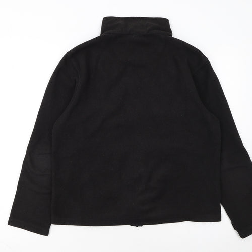 Gelert Men's Black Fleece Full Zip Outdoor Jacket Size S