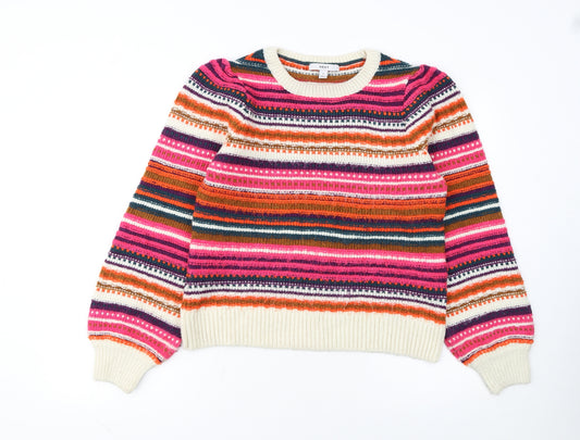 Next Women's Multicoloured Striped Knit Jumper Size S