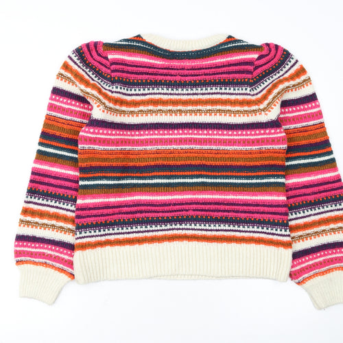 Next Women's Multicoloured Striped Knit Jumper Size S