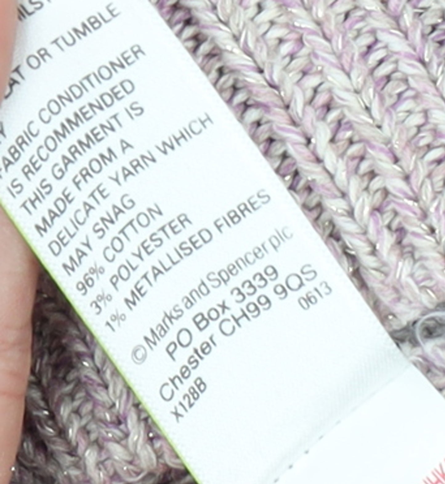 Marks and Spencer Womens Beige Chunky Knit Cotton Pullover Jumper UK 14