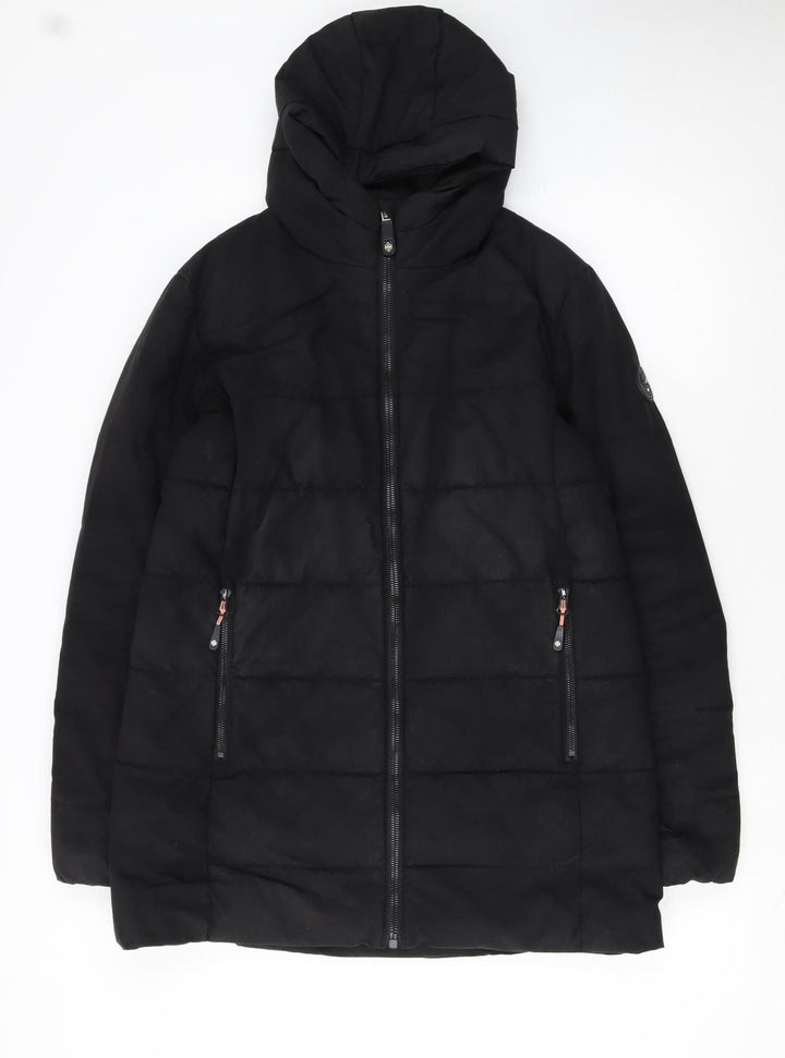 Surfanic Boys Black 13-14 Years Hooded Puffer Jacket Winter Coat
