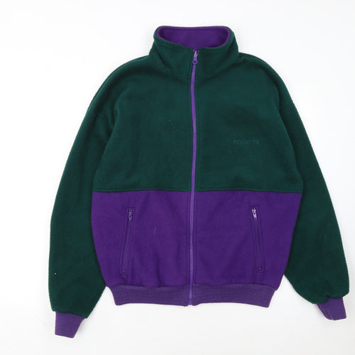 Regatta Women’s Green and Purple Fleece Jacket M Outdoor Zip Up