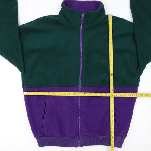 Regatta Women’s Green and Purple Fleece Jacket M Outdoor Zip Up