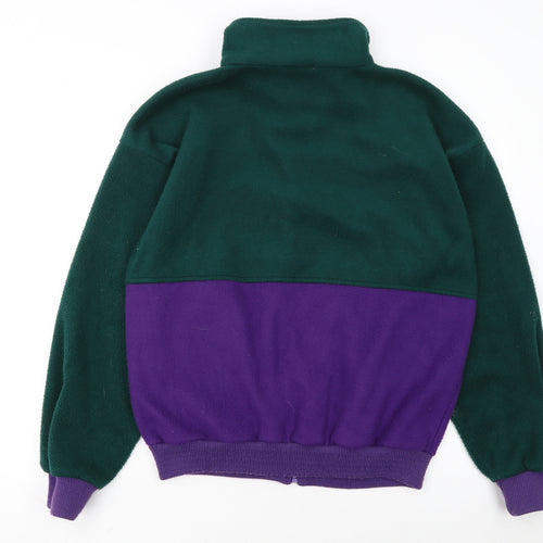 Regatta Women’s Green and Purple Fleece Jacket M Outdoor Zip Up