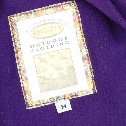 Regatta Women’s Green and Purple Fleece Jacket M Outdoor Zip Up