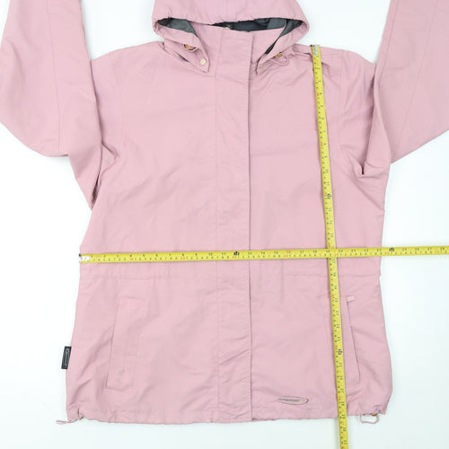Mountainlife Women's Pink Waterproof Hooded Rain Coat Size 18