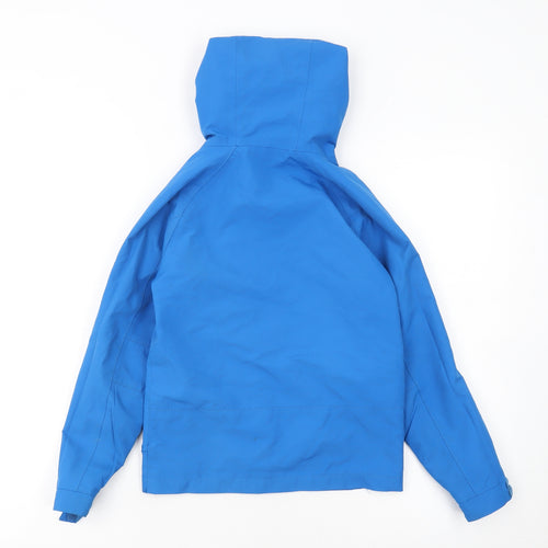 Mountain Warehouse Boys Blue Waterproof Hooded Rain Jacket 7-8 Years