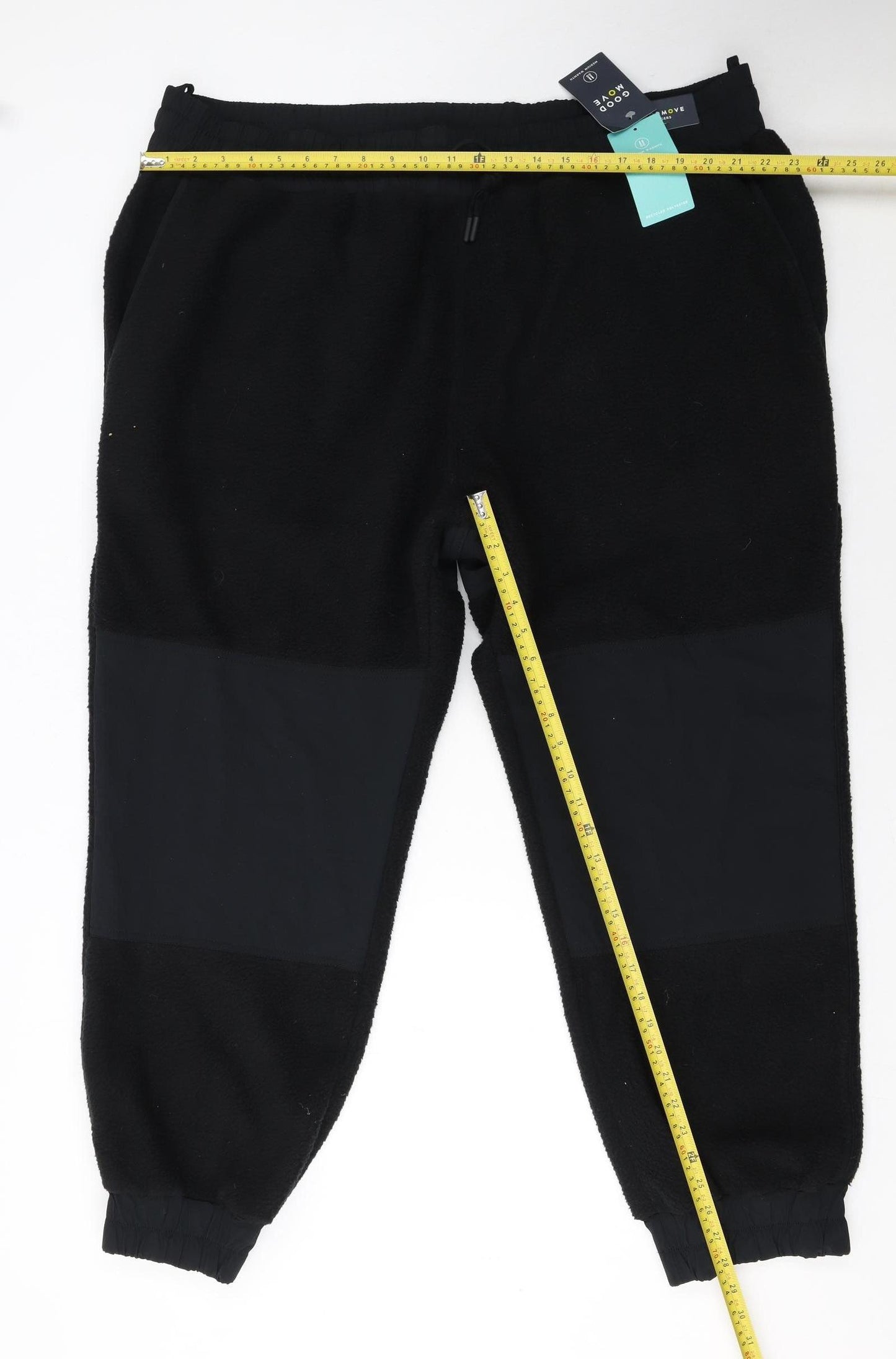 Marks and Spencer Men Black 3XL Fleece Joggers with Zip Pockets