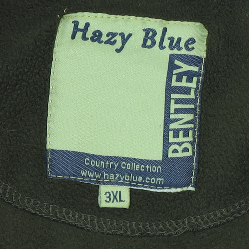 Hazy Blue Men's Brown 3XL Fleece Bodywarmer Waistcoat