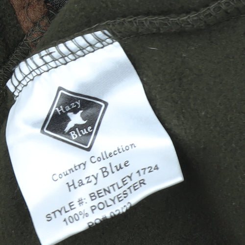 Hazy Blue Men's Brown 3XL Fleece Bodywarmer Waistcoat