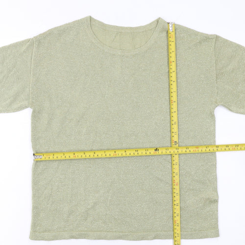 Marks and Spencer Women’s Green Short Sleeve Knit Jumper Size S