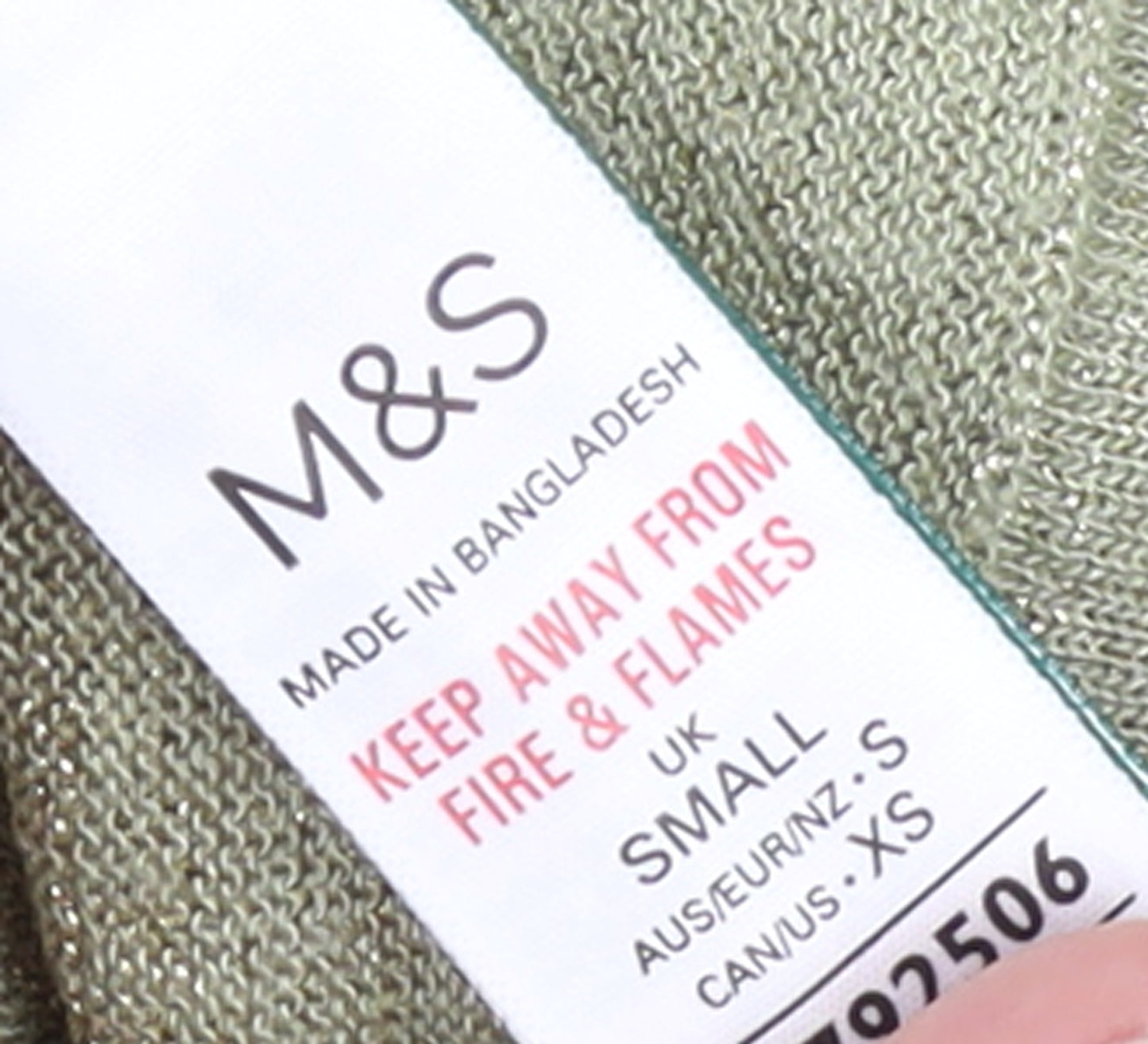 Marks and Spencer Women’s Green Short Sleeve Knit Jumper Size S