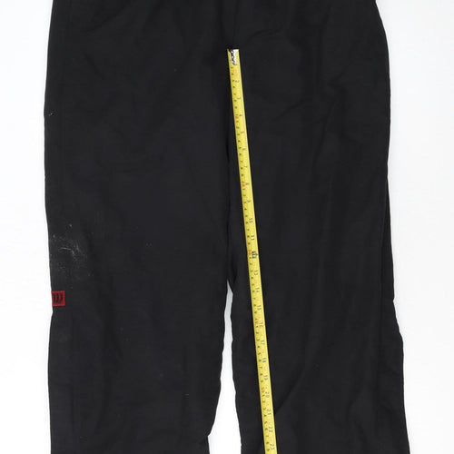 Wilson Men's Black Track Pants L Lightweight Activewear Trousers