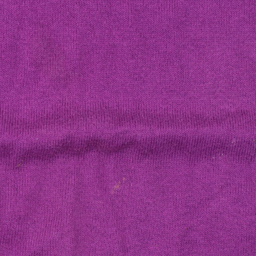Marks and Spencer Men's Purple Cotton Cashmere Pullover Jumper L