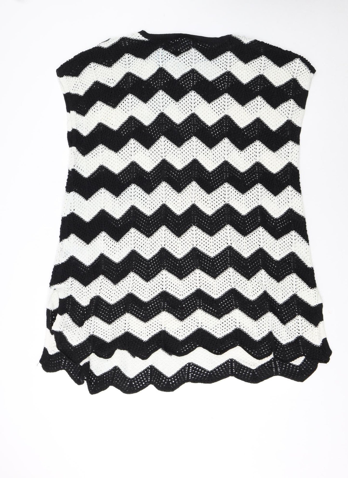 JoJo Maman Bébé Women’s Black White Knit Chevron Maternity Shift Dress M