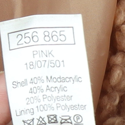 Sonder Studio Women Beige Faux Fur Lined Overcoat Size 16