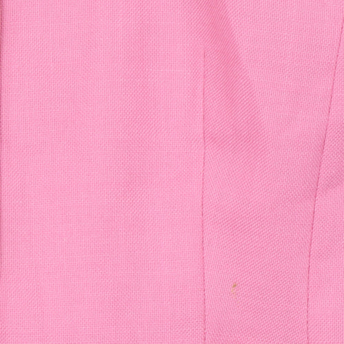 First Avenue Women's Pink Suit Jacket Size 14 Regular Polyester Modal