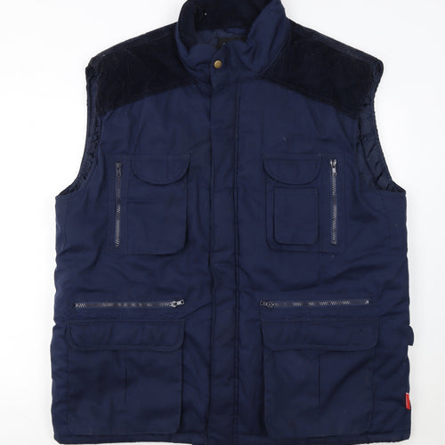 TURNHOUT Mens Blue 2XL Insulated Bodywarmer Waistcoat