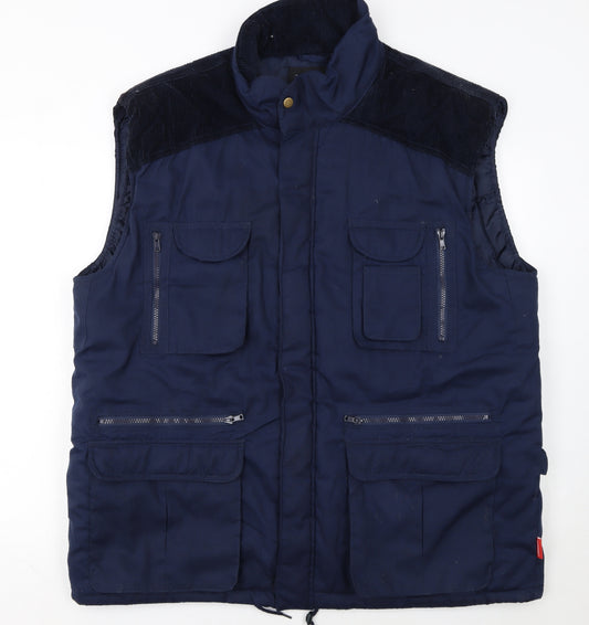 TURNHOUT Mens Blue 2XL Insulated Bodywarmer Waistcoat