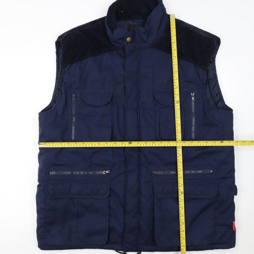 TURNHOUT Mens Blue 2XL Insulated Bodywarmer Waistcoat
