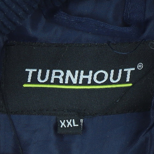 TURNHOUT Mens Blue 2XL Insulated Bodywarmer Waistcoat