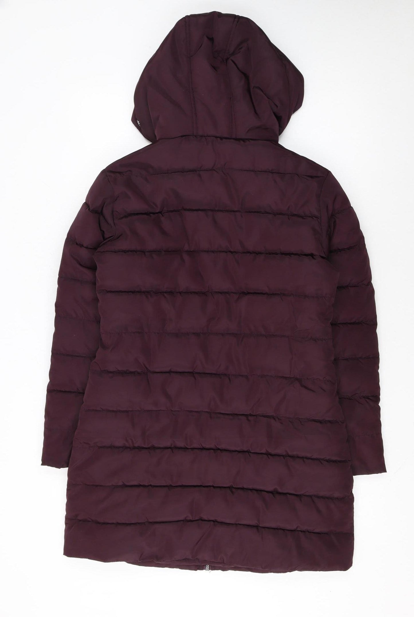 Dorothy Perkins Women's Purple Size 6 Hooded Puffer Coat