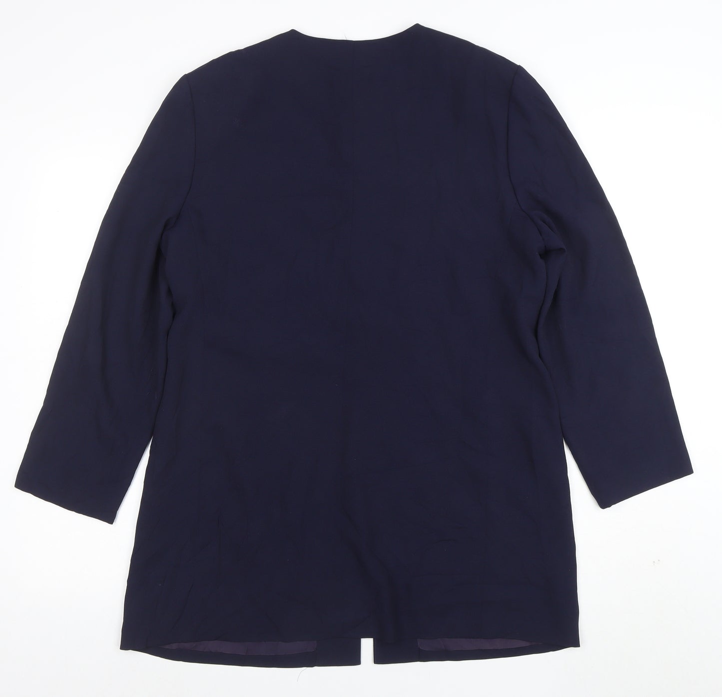 Cynthia Howie Women’s Blue Formal Mid-Length Button Coat Size 12