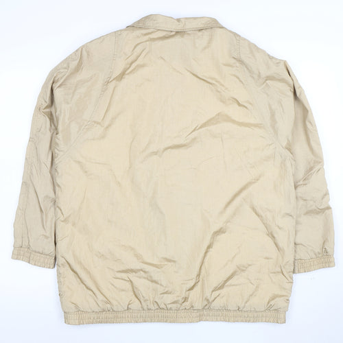 Tudor Court Women's Beige Nylon Lined Mid-Length Jacket Size L