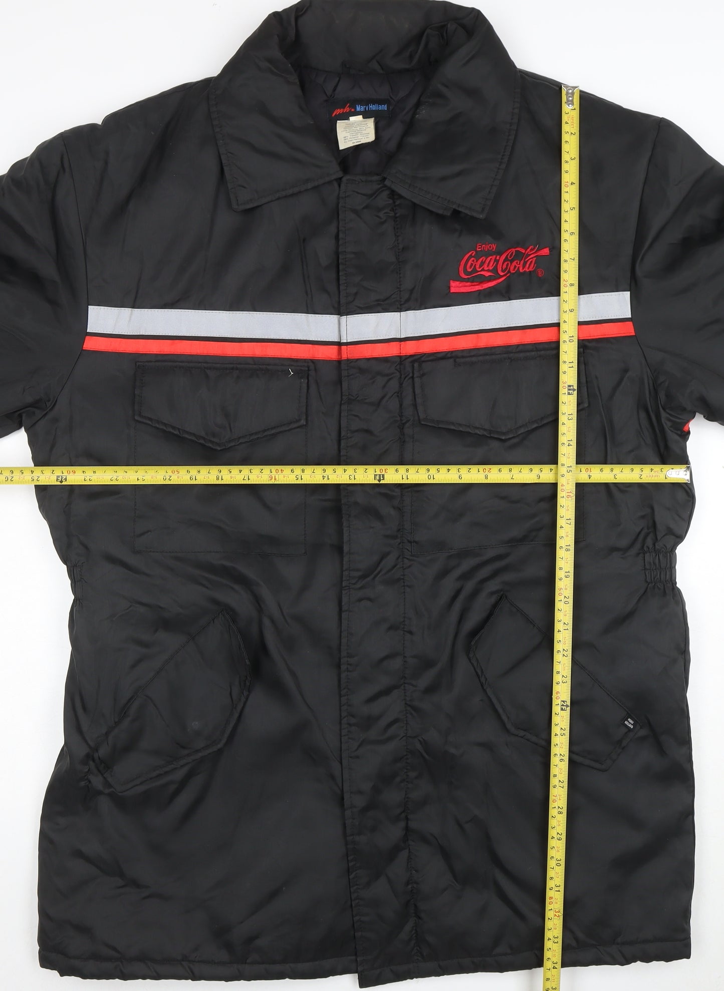 Marv Holland Men's Black Coca-Cola Nylon Puffer Jacket L