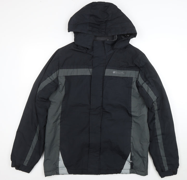 Mountain Warehouse Men's Black Waterproof Hooded Parka Jacket M