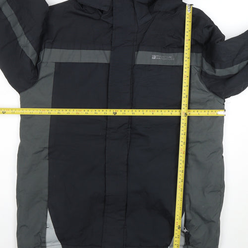 Mountain Warehouse Men's Black Waterproof Hooded Parka Jacket M