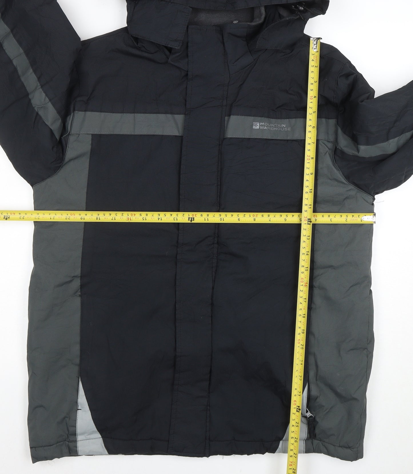 Mountain Warehouse Men's Black Waterproof Hooded Parka Jacket M