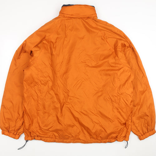 Croft & Barrow Men's Orange Reversible Nylon Full Zip Jacket L